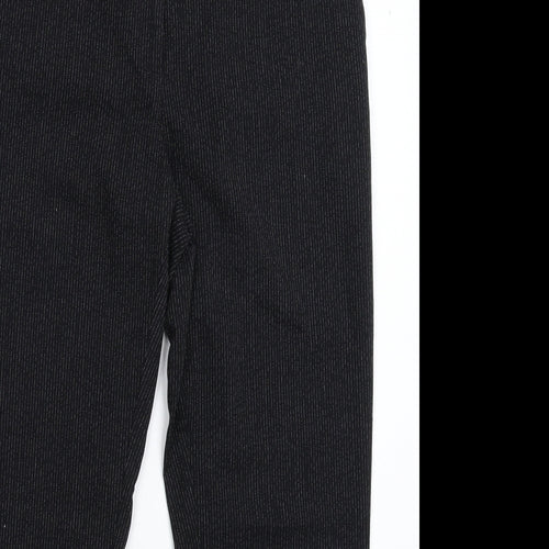 NEXT Womens Black Striped  Dress Pants Trousers Size 10 L25 in