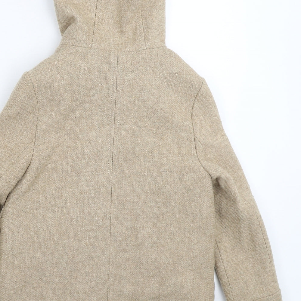 Zara Girls Beige   Overcoat Coat Size 9 Years