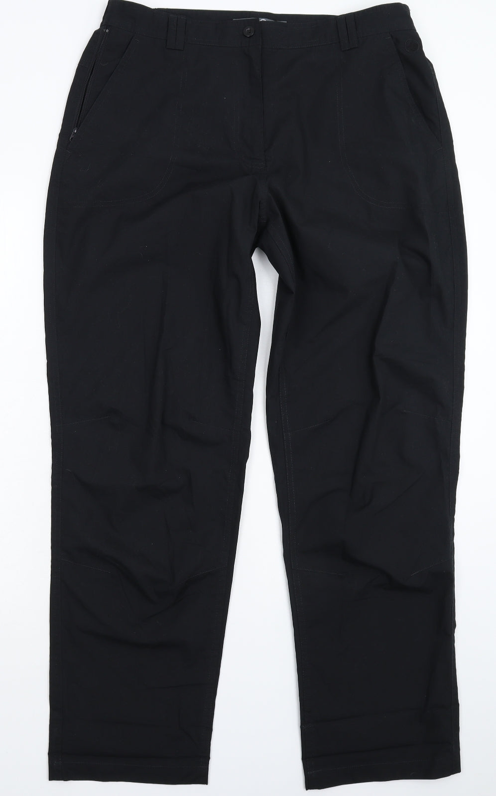 Peter Storm Womens Black   Rain Trousers Trousers Size 16 L31 in