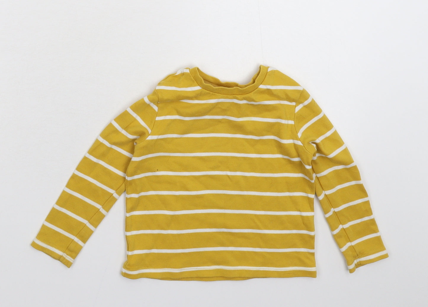 F&F Baby Yellow Striped  Basic T-Shirt Size 12-18 Months