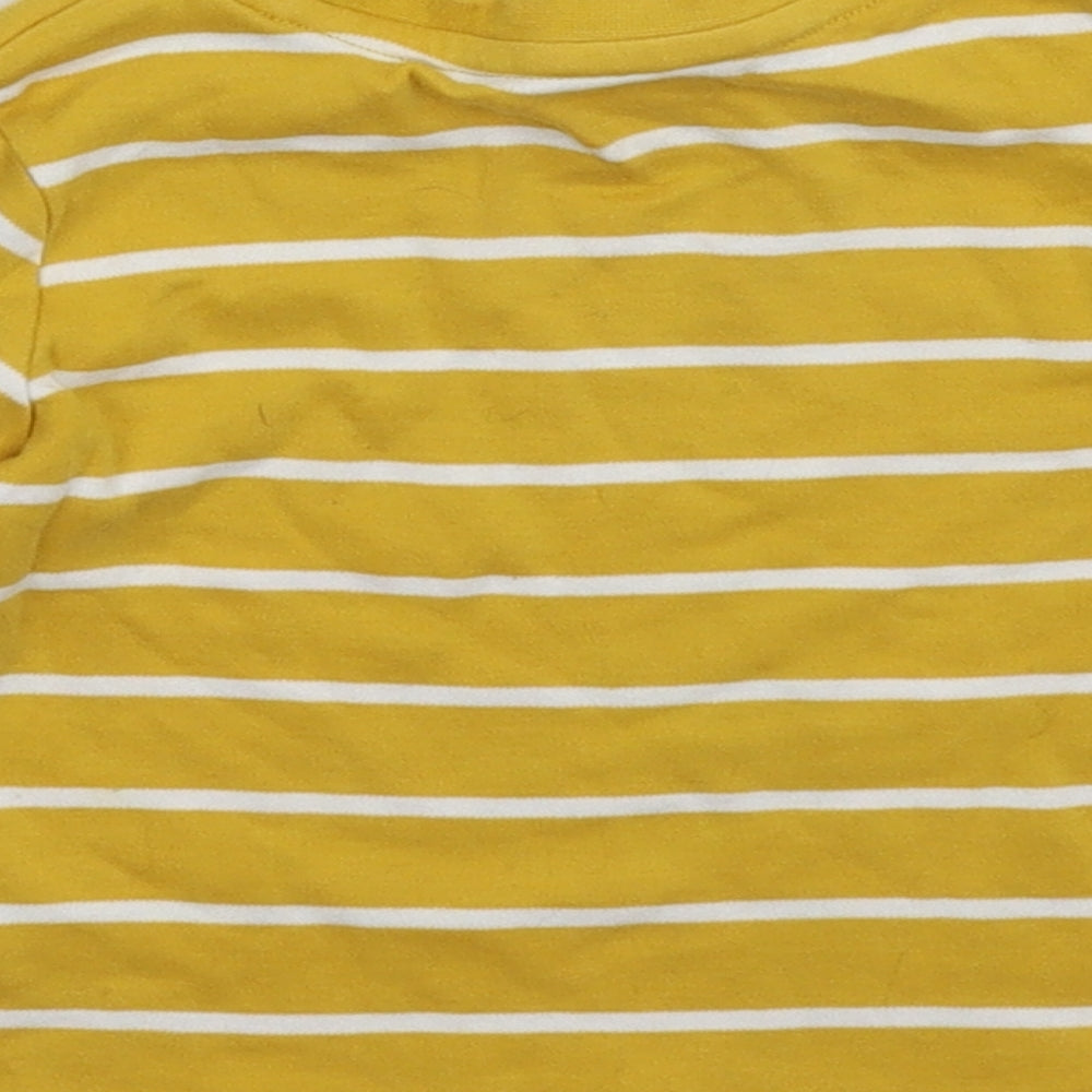 F&F Baby Yellow Striped  Basic T-Shirt Size 12-18 Months