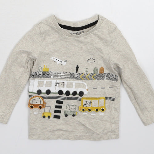 F&F Baby Grey   Basic T-Shirt Size 9-12 Months