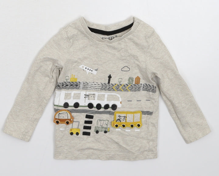 F&F Baby Grey   Basic T-Shirt Size 9-12 Months