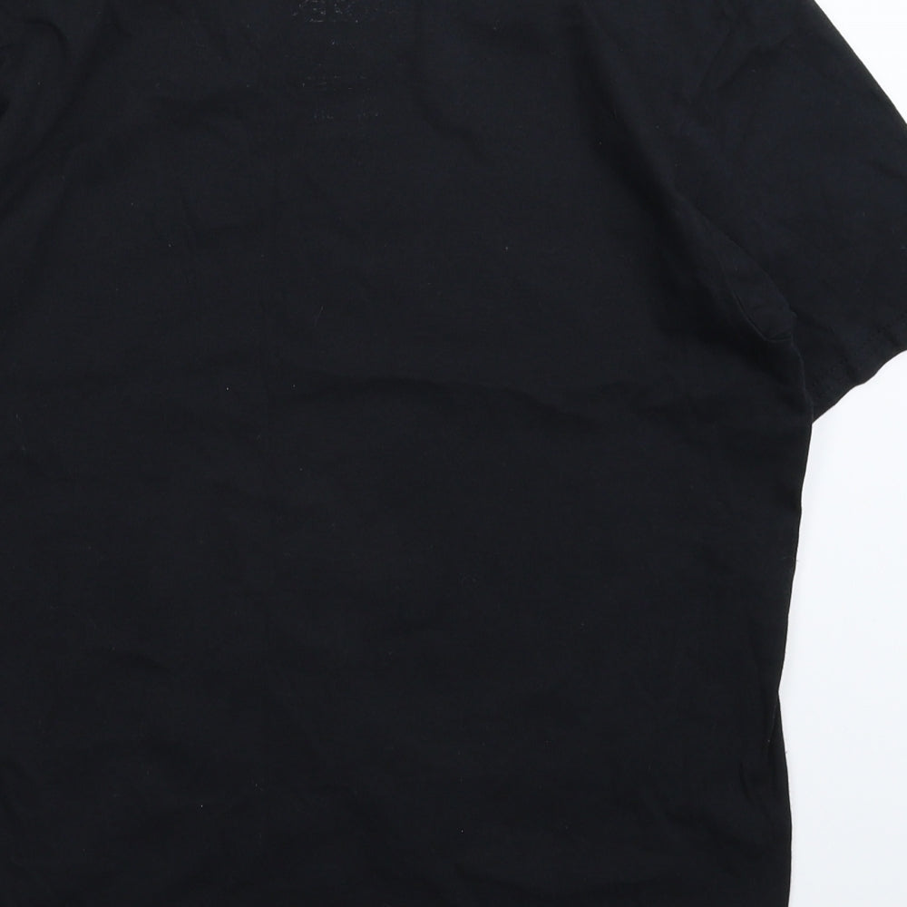 Disney Girls Black   Basic T-Shirt Size 11-12 Years