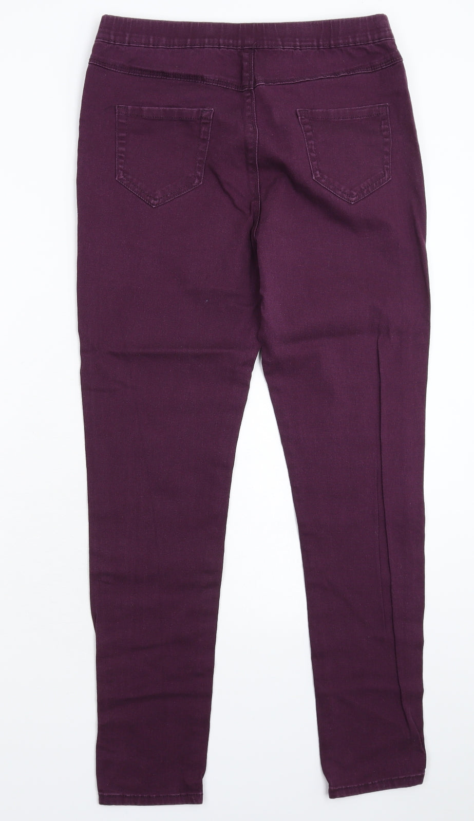 Peacocks Womens Purple  Denim Jegging Jeans Size 14 L27 in