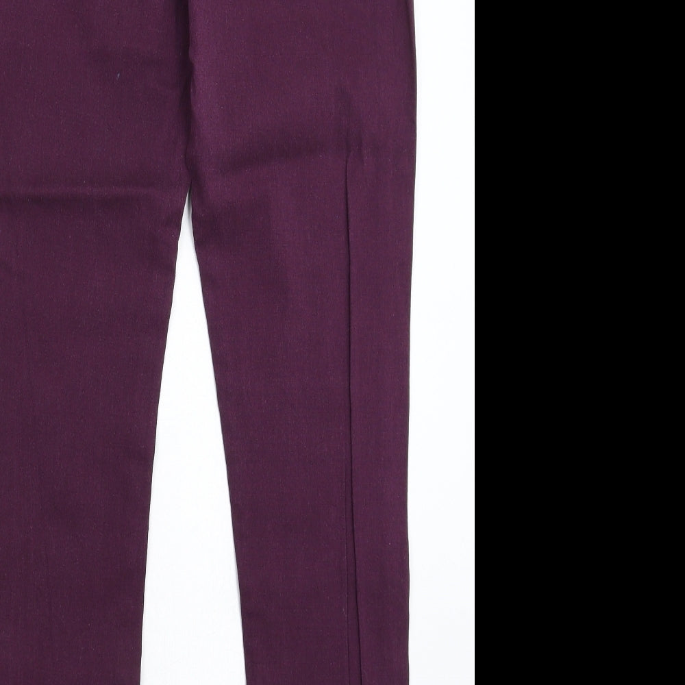 Peacocks Womens Purple  Denim Jegging Jeans Size 14 L27 in