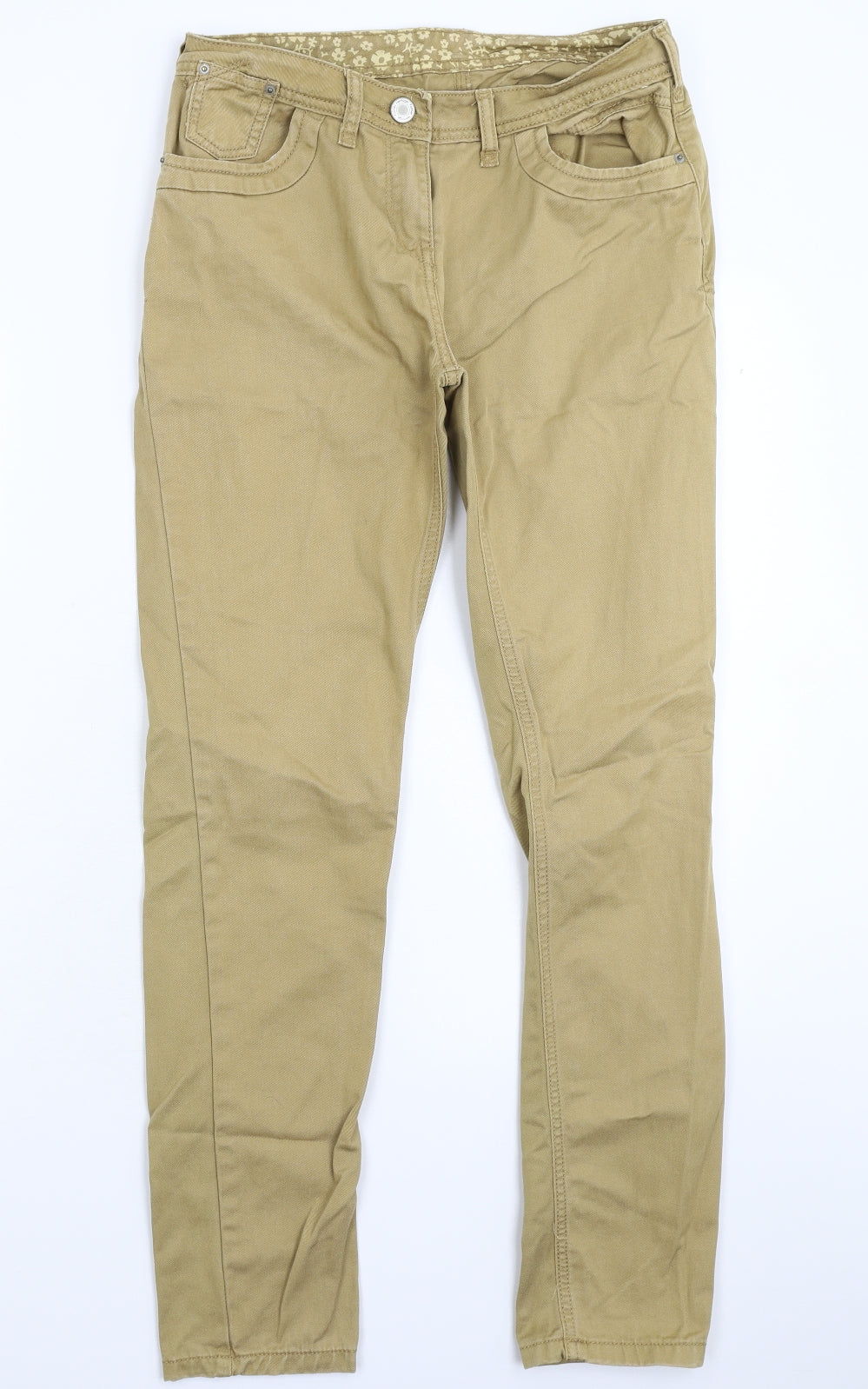 Falmer Womens Beige  Denim Straight Jeans Size 10 L29 in