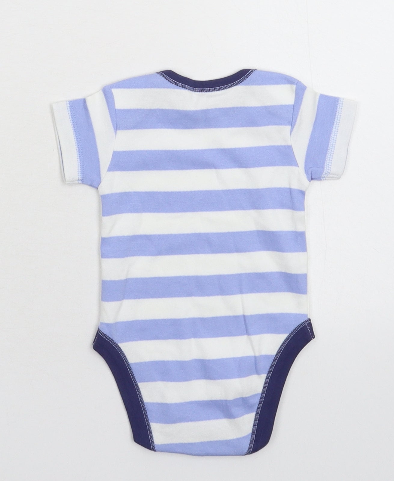 George Baby Multicoloured Striped  Babygrow One-Piece Size 0-3 Months
