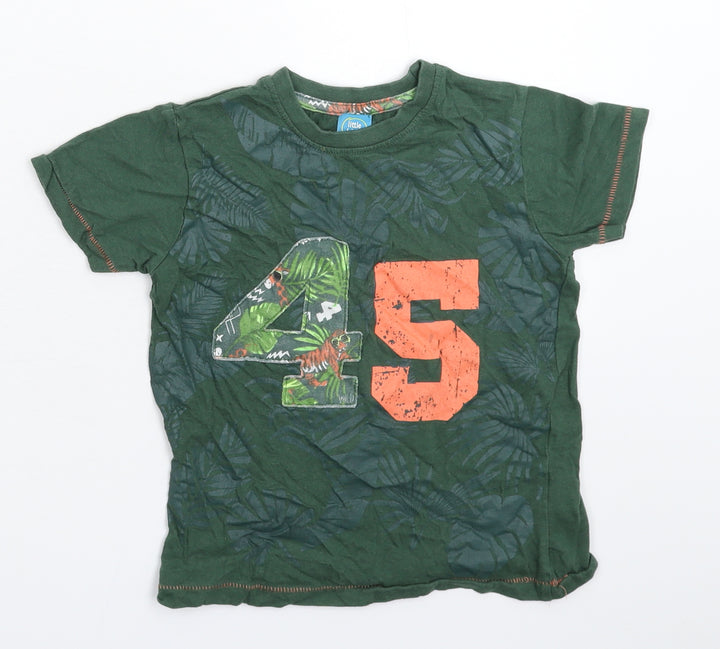 NEXT Boys Green Basic T-Shirt Size 5-6 Years