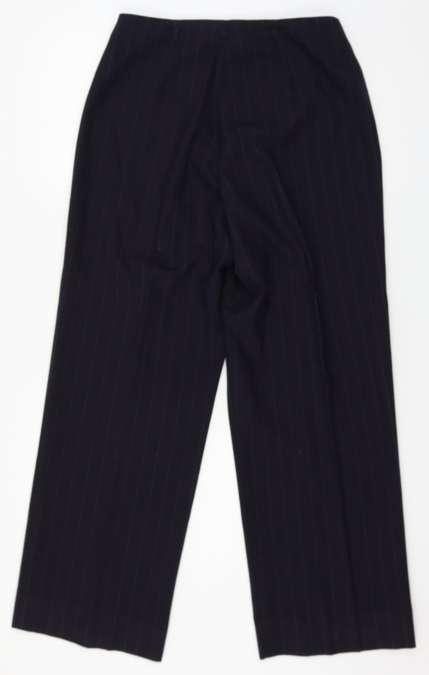 De Keyser Womens Blue Striped  Trousers  Size 12 L28 in