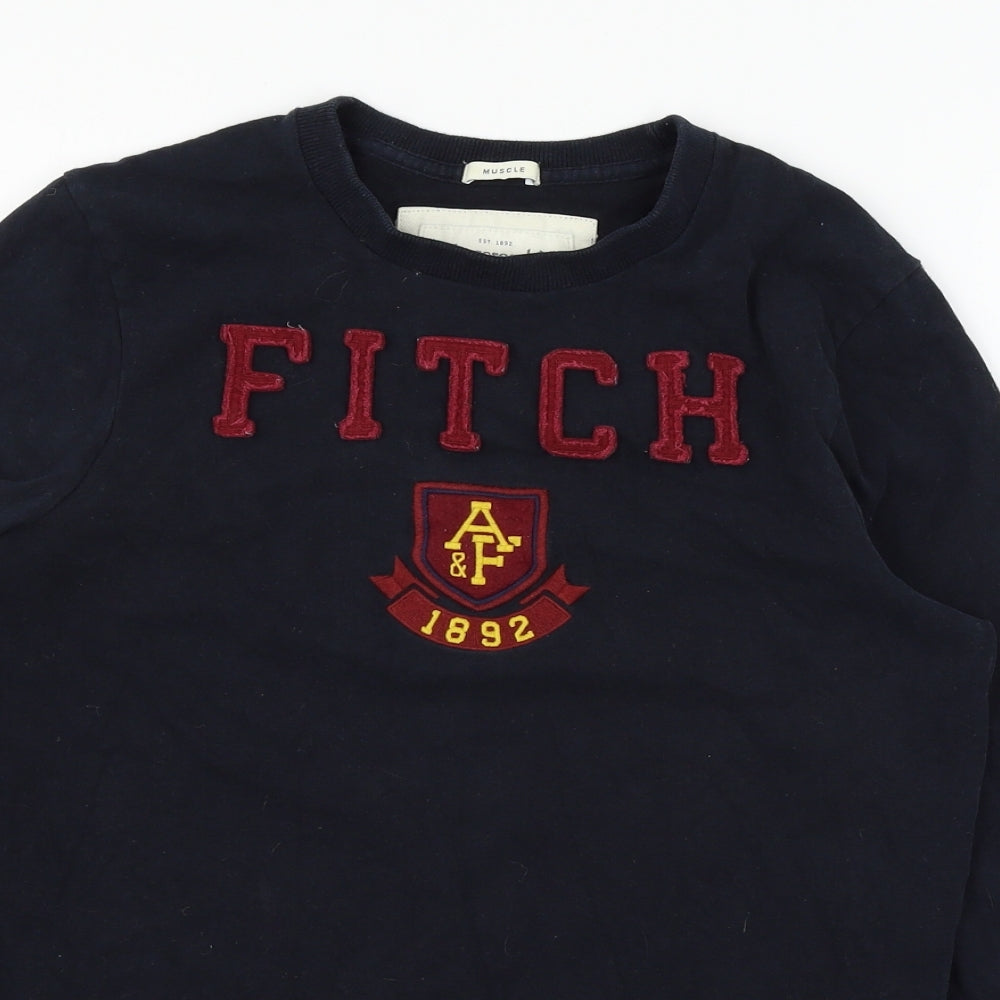 Abercrombie & Fitch Mens Blue  Jersey  T-Shirt Size S