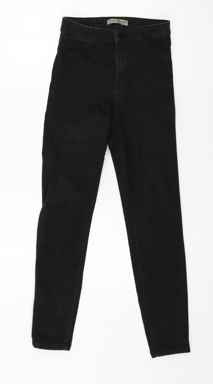 Denim & Co. Womens Black Denim Skinny Jeans Size 6 L25 in