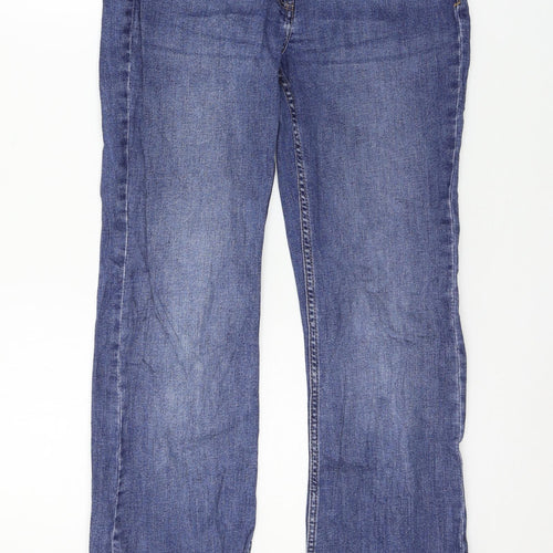NEXT Womens Blue  Denim Straight Jeans Size 12 L30 in