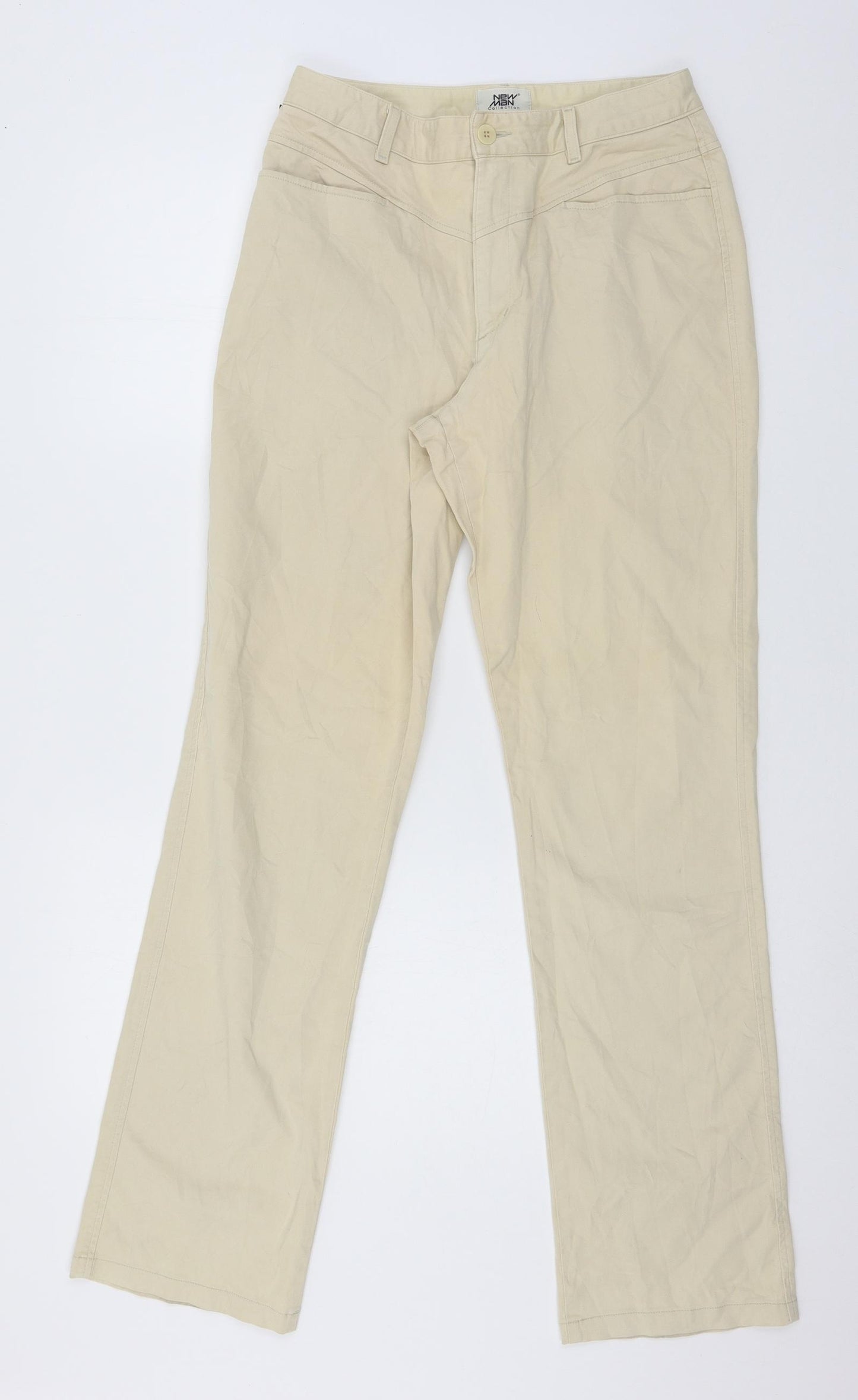 New Man Womens Beige   Trousers  Size 12 L30 in