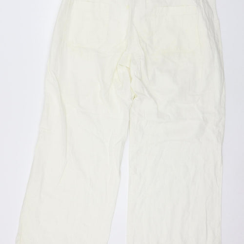NEXT Womens White   Trousers  Size 18 L30 in
