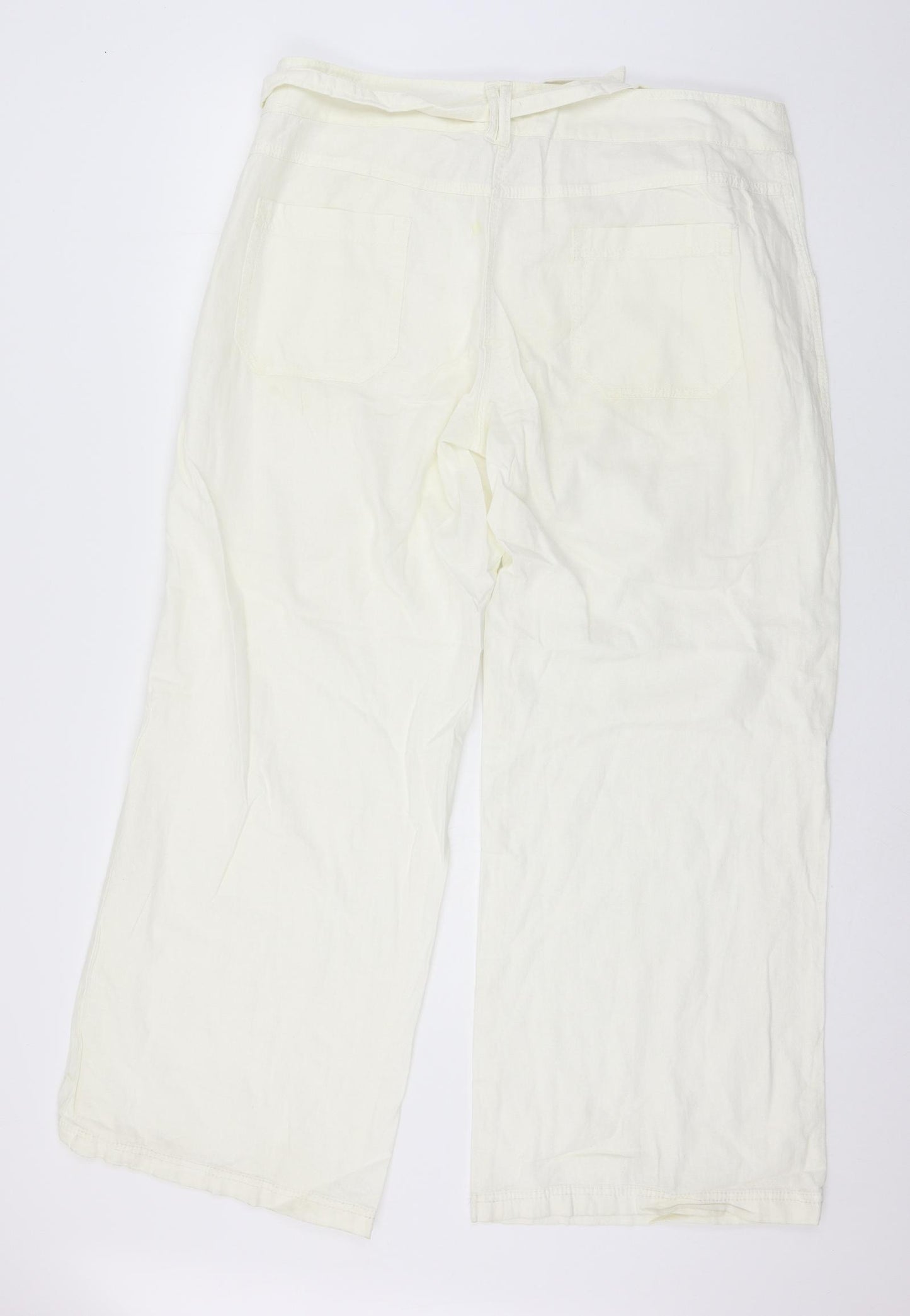NEXT Womens White   Trousers  Size 18 L30 in