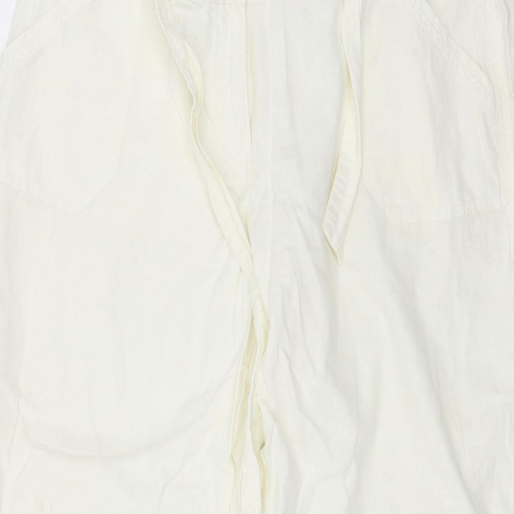 NEXT Womens White   Trousers  Size 18 L30 in