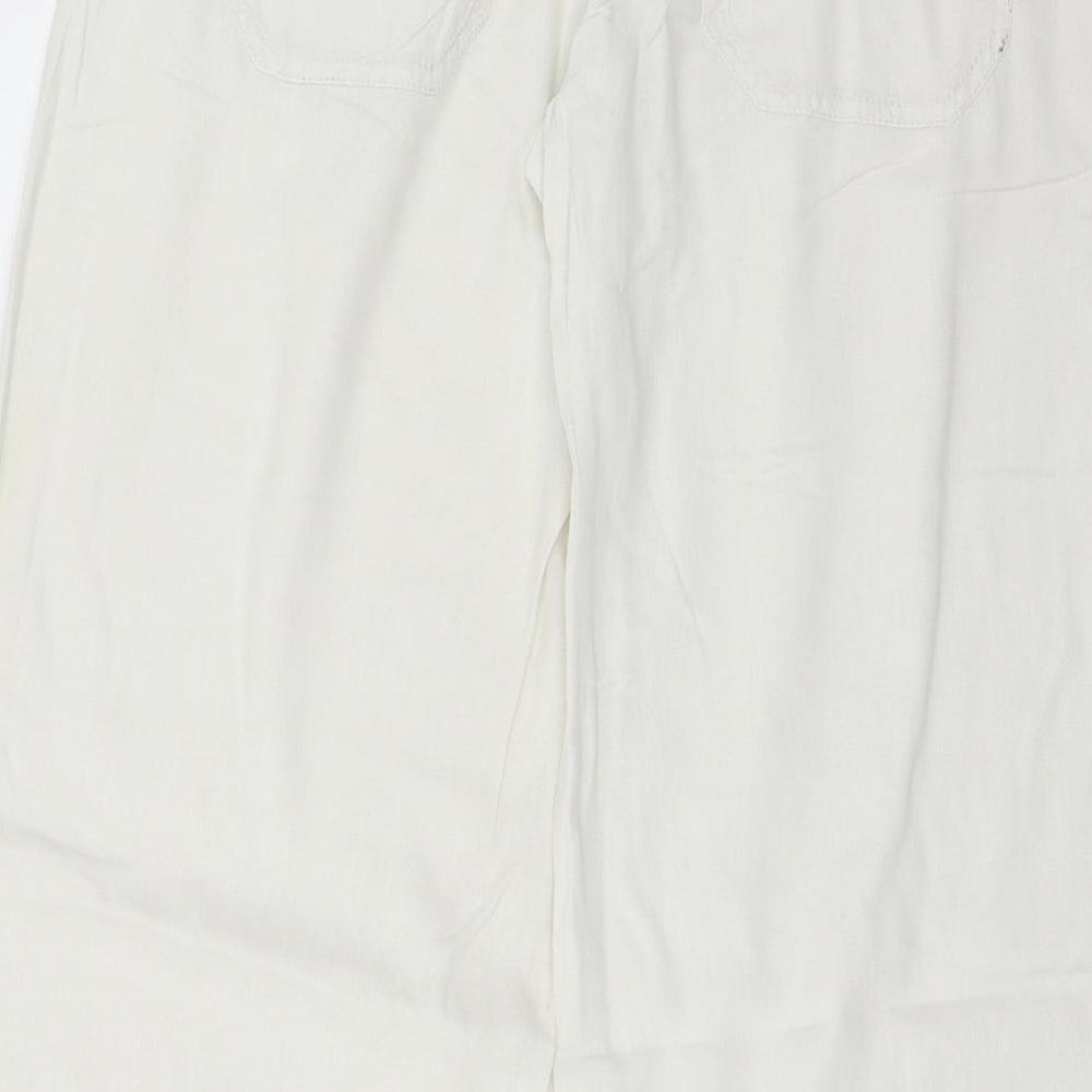 NEXT Womens White   Trousers  Size 12 L30 in
