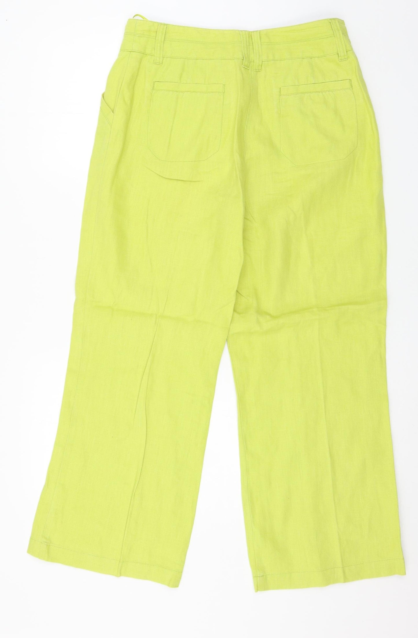 Per Una Womens Green   Trousers  Size 12 L27 in