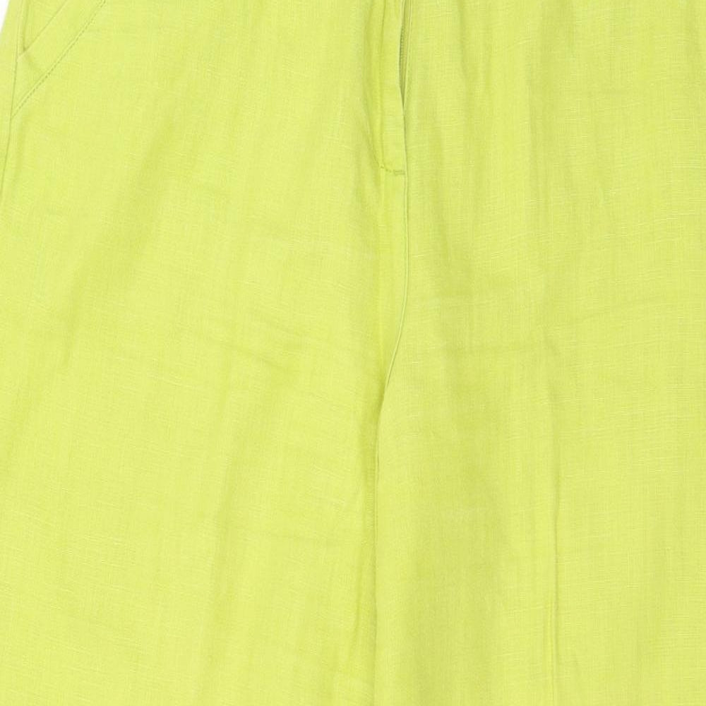 Per Una Womens Green   Trousers  Size 12 L27 in