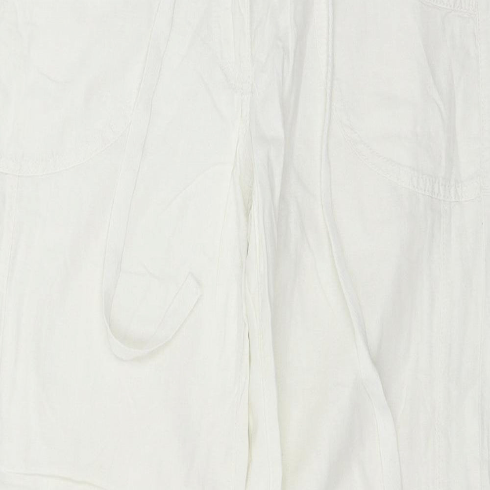 NEXT Womens White   Trousers  Size 10 L27 in