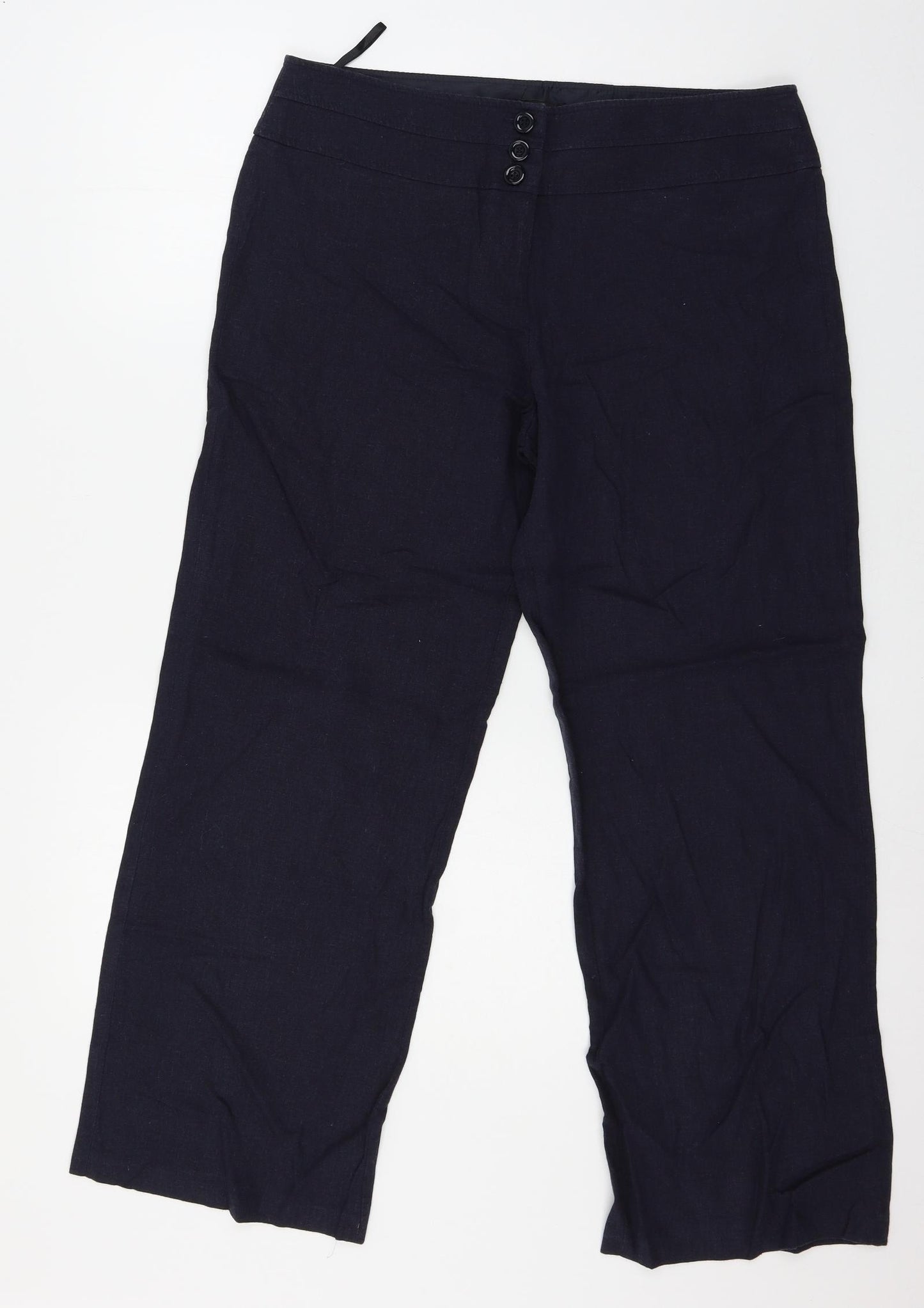 Debenhams Womens Blue   Trousers  Size 14 L27 in