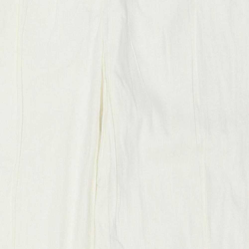 Laura Ashley Womens White   Trousers  Size 16 L28 in