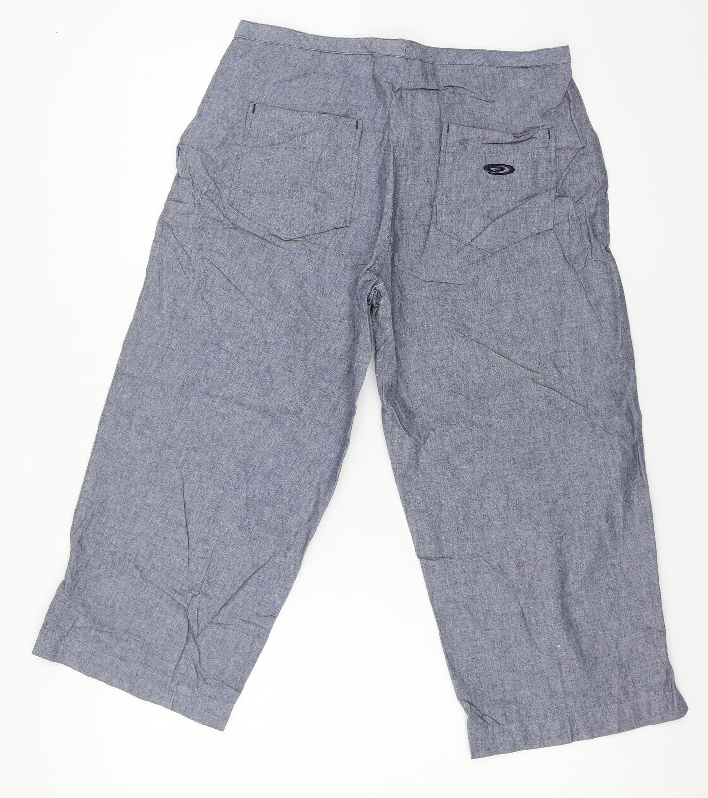 Seriously Women Womens Blue   Cropped Trousers Size 30 in L21 in