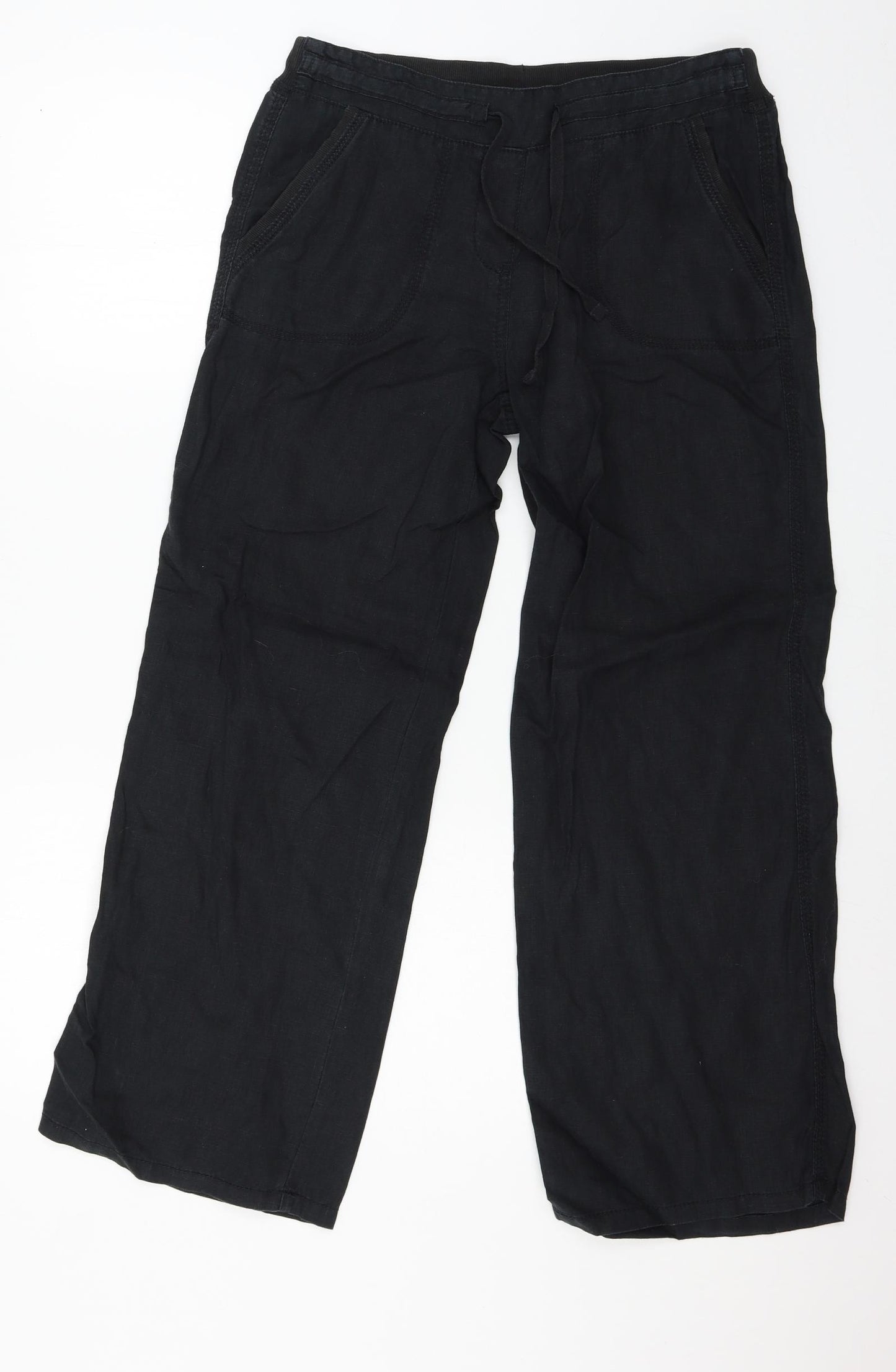 Marks and Spencer Womens Black   Trousers  Size 10 L27 in