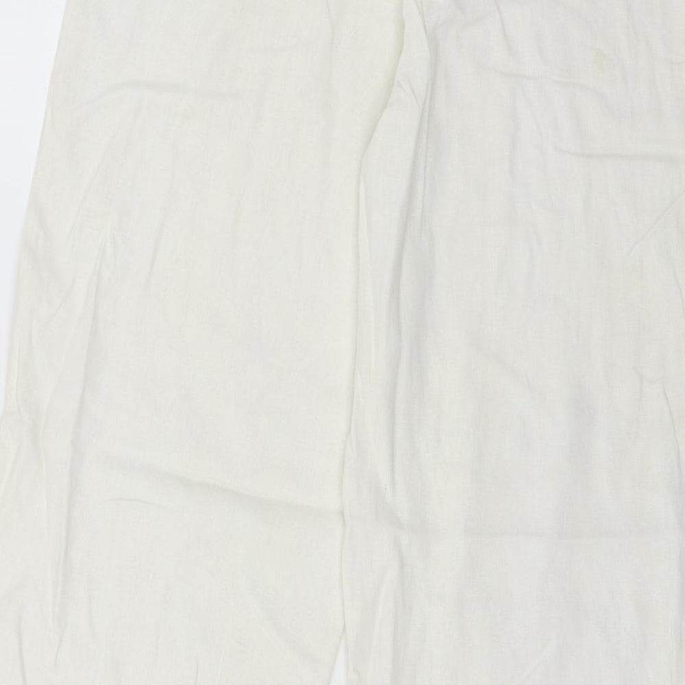 George Womens White   Trousers  Size 14 L27 in