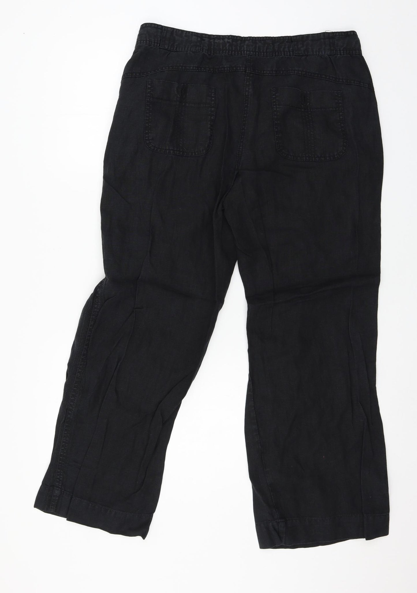 George Womens Black   Trousers  Size 14 L27 in