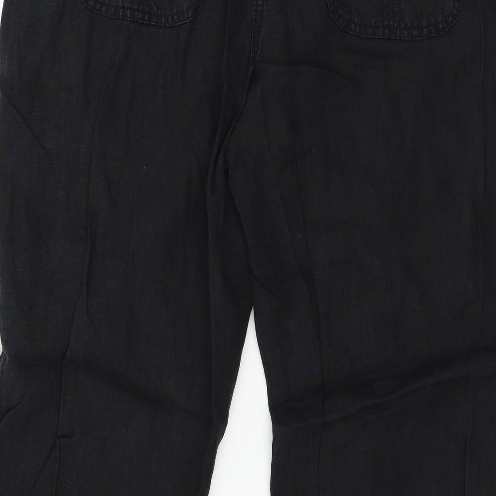 George Womens Black   Trousers  Size 14 L27 in