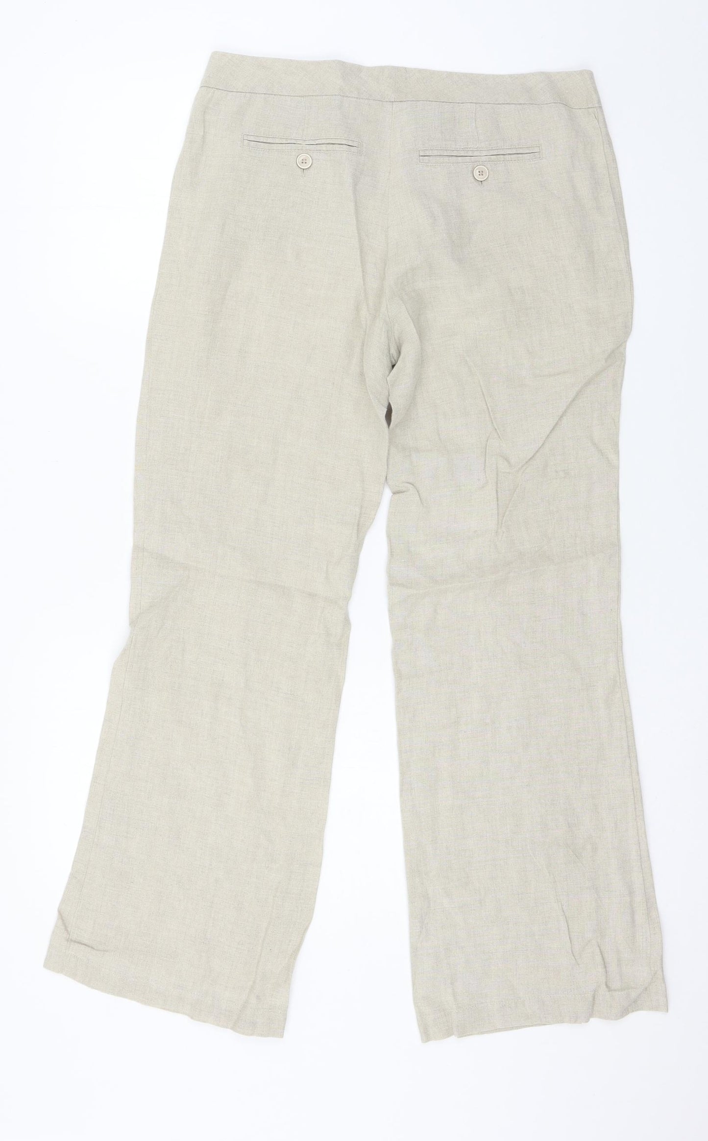 KEW Womens Ivory   Trousers  Size 10 L27 in