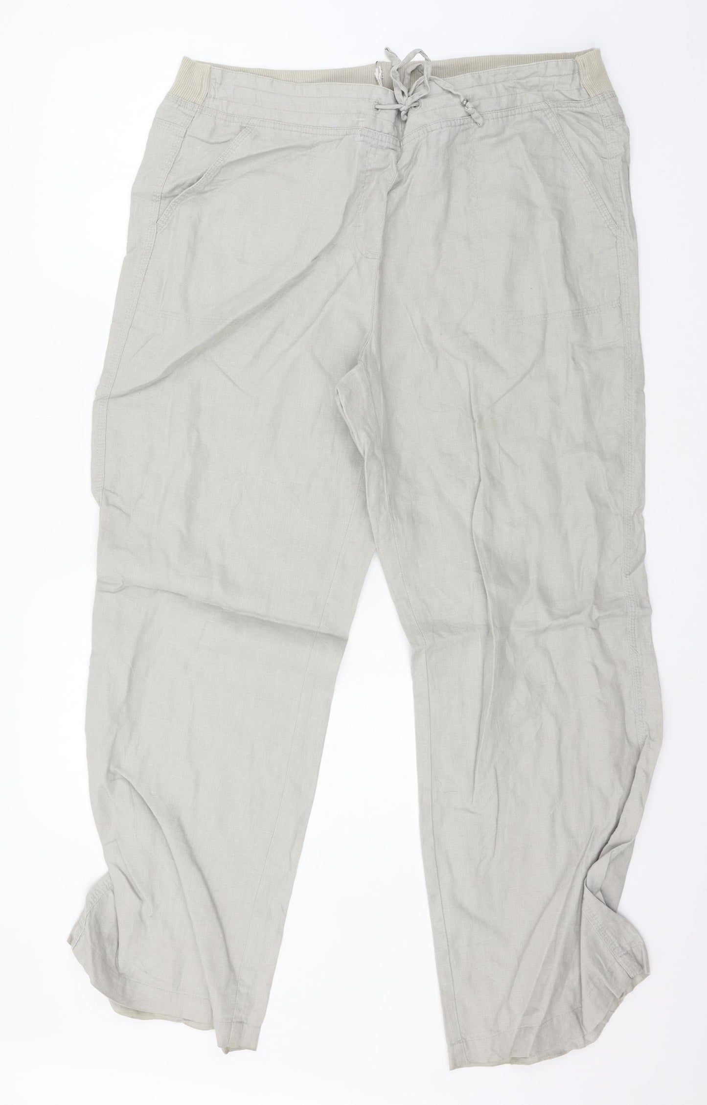 Marks and Spencer Womens Grey   Trousers  Size 16 L29 in