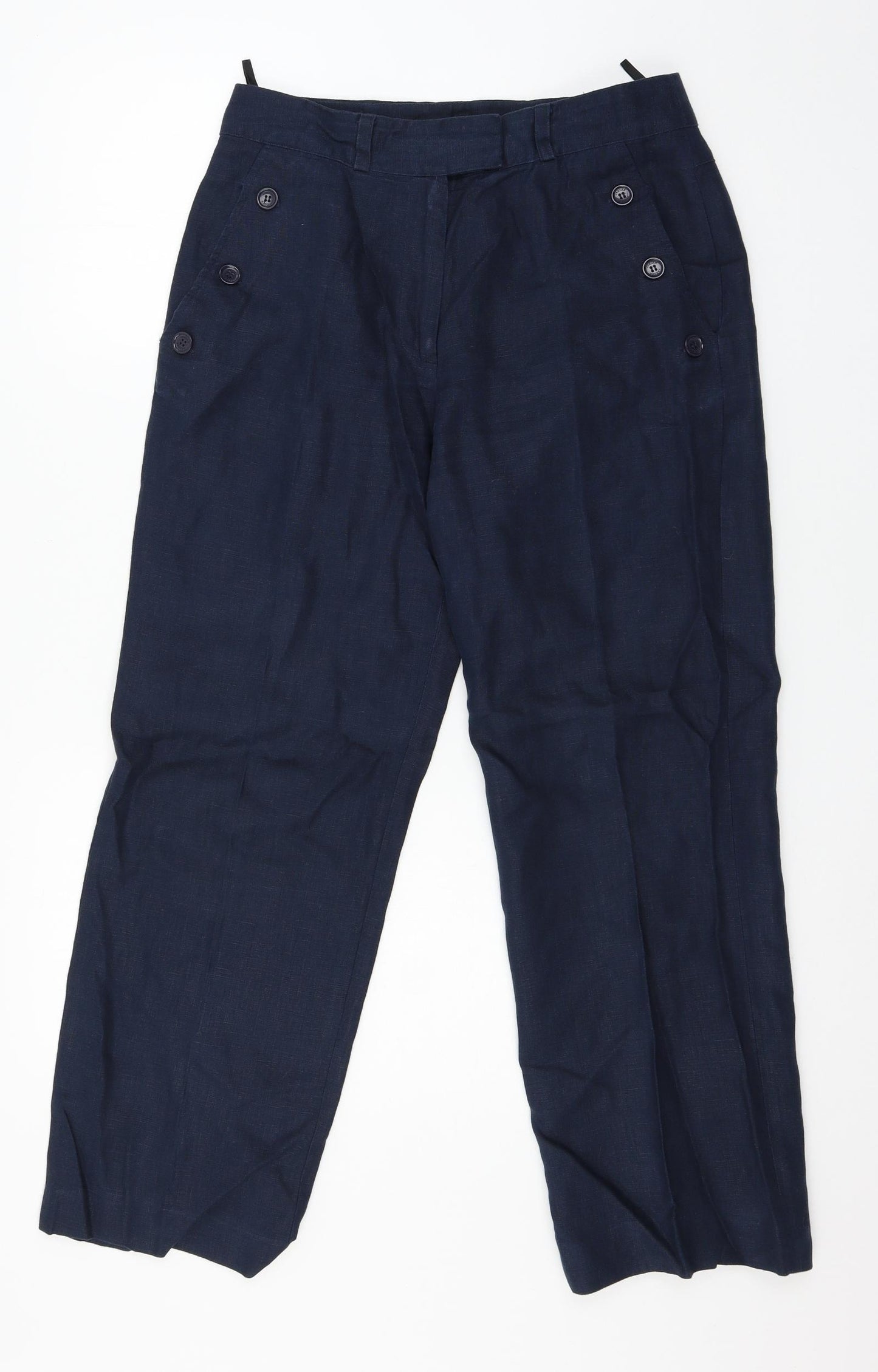 Jaeger Womens Blue   Trousers  Size 10 L26 in