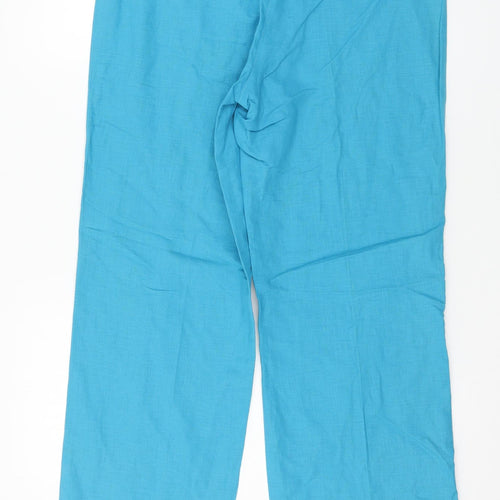 Canvas Womens Blue   Trousers  Size 12 L28 in