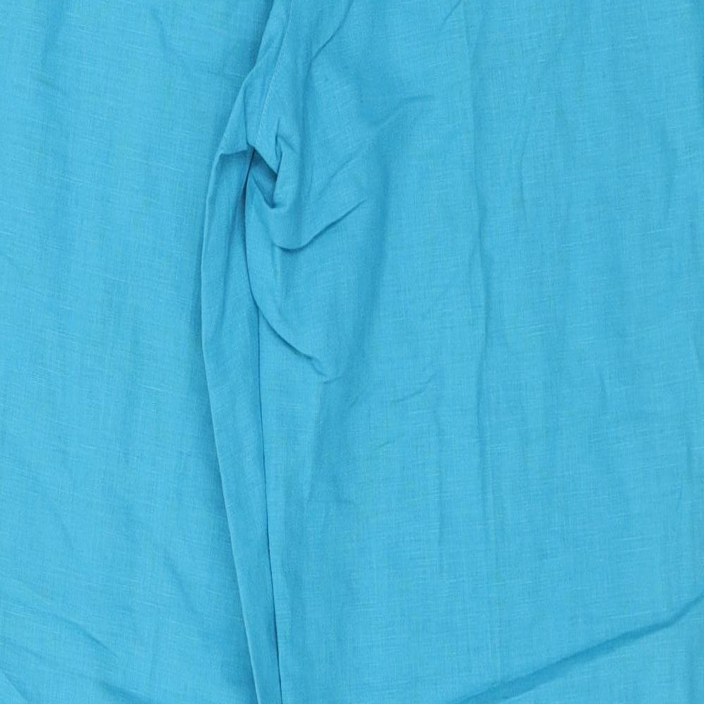 Canvas Womens Blue   Trousers  Size 12 L28 in