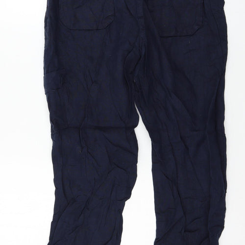 Marks and Spencer Womens Blue   Trousers  Size 10 L25 in