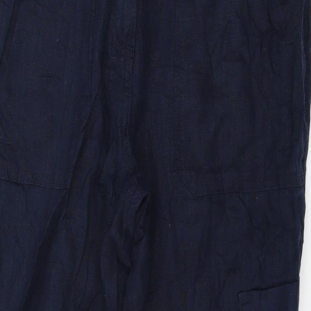 Marks and Spencer Womens Blue   Trousers  Size 10 L25 in