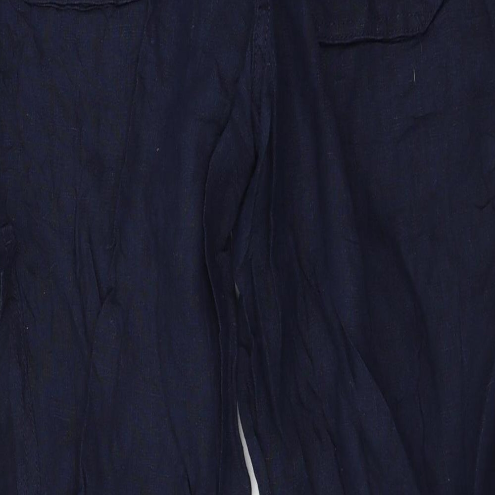 Marks and Spencer Womens Blue   Trousers  Size 10 L25 in
