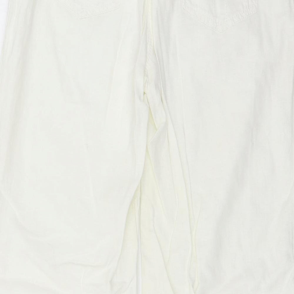 NEXT Womens White   Trousers  Size 10 L29 in