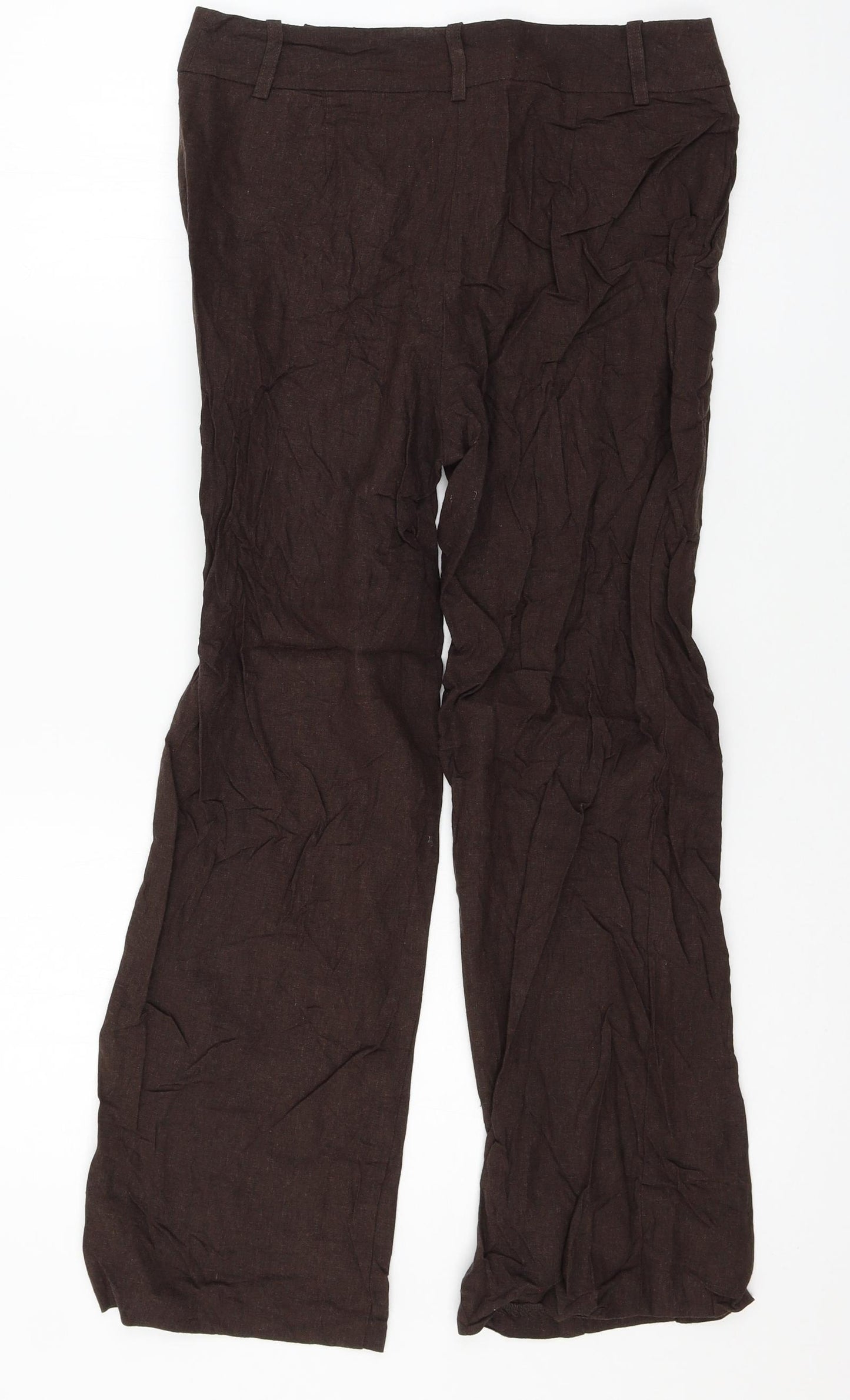 BHS Womens Brown   Trousers  Size 10 L25 in