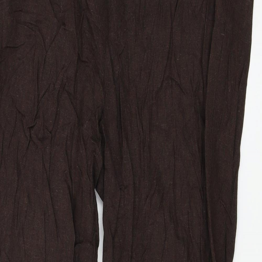 BHS Womens Brown   Trousers  Size 10 L25 in