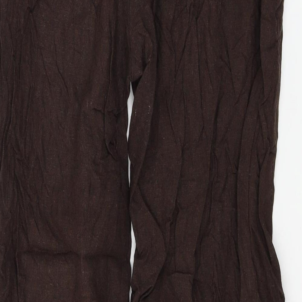 BHS Womens Brown   Trousers  Size 10 L25 in