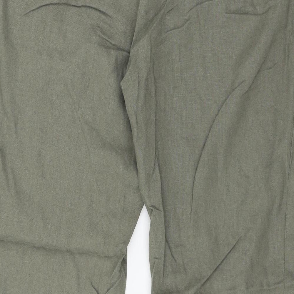 Marks and Spencer Womens Green   Trousers  Size 14 L27 in