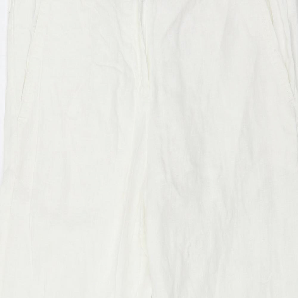 TU Womens White   Trousers  Size 14 L27 in