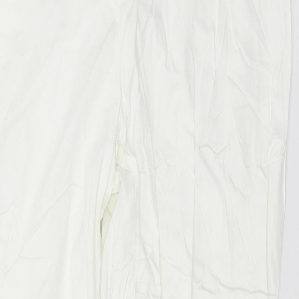 F&F Womens White   Trousers  Size 8 L29 in