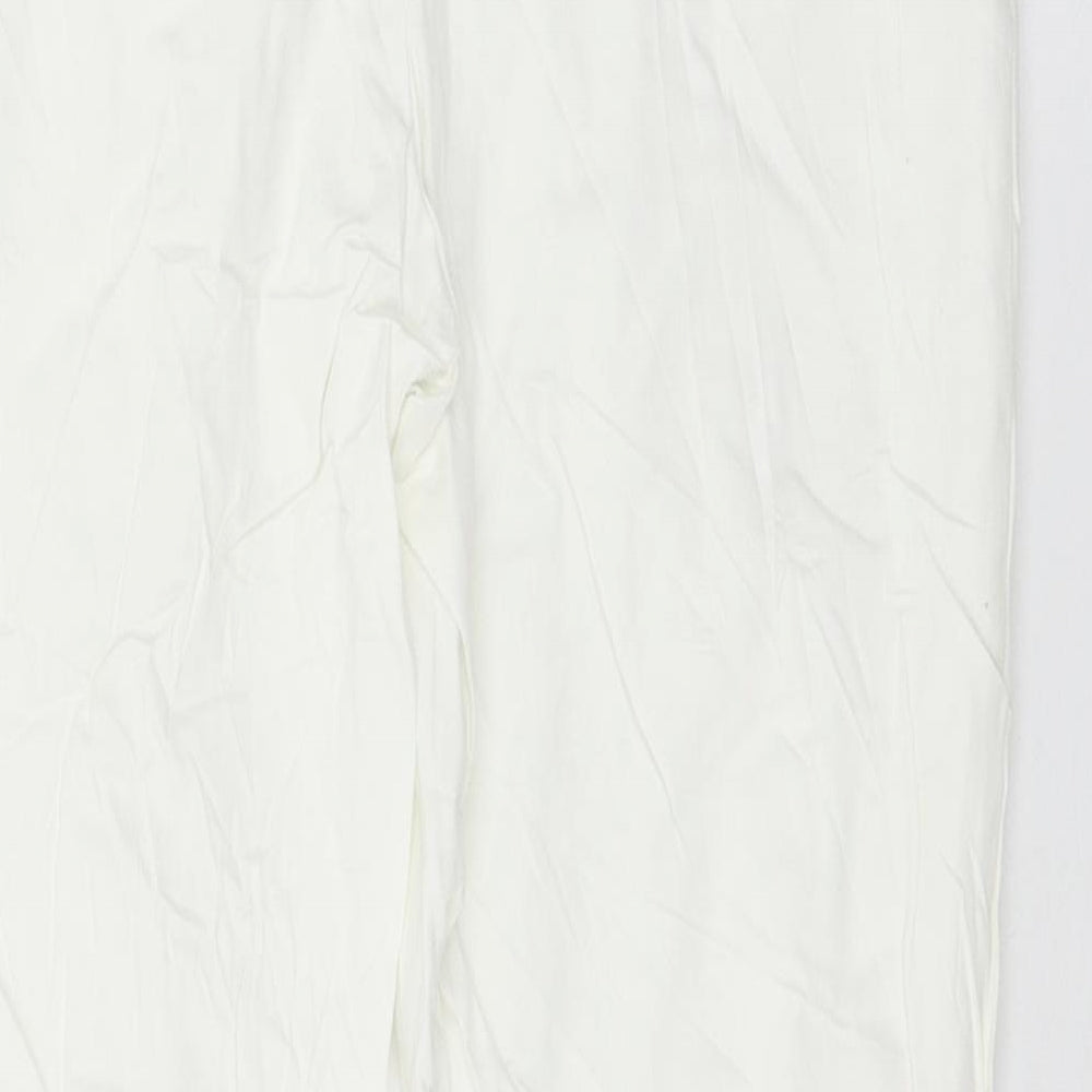 F&F Womens White   Trousers  Size 8 L29 in