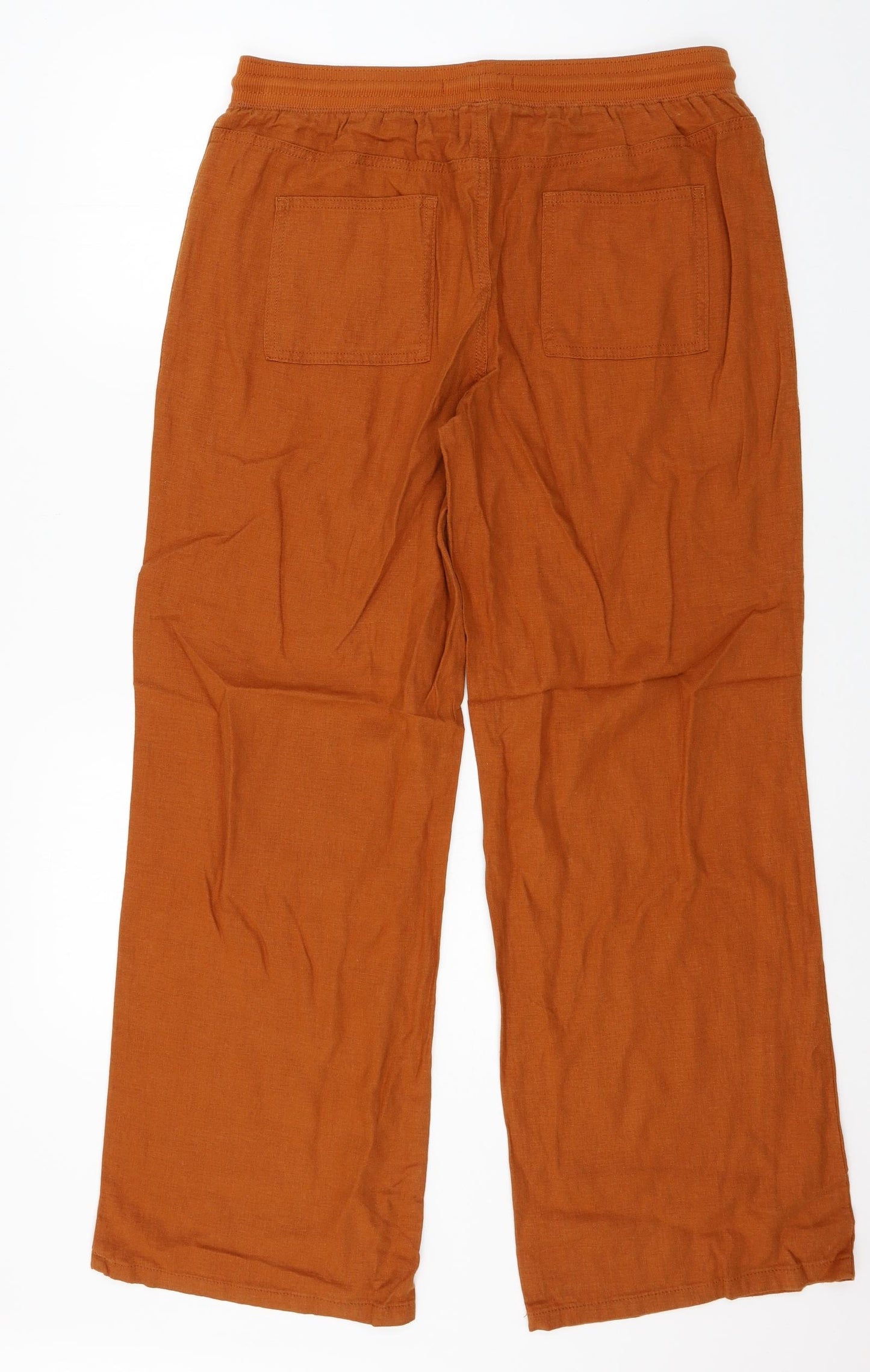 Marks and Spencer Womens Orange   Trousers  Size 14 L20 in