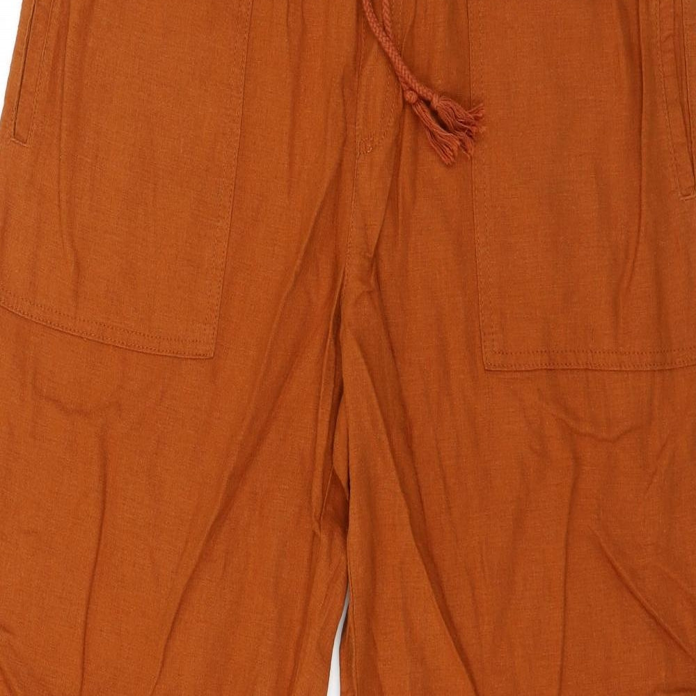 Marks and Spencer Womens Orange   Trousers  Size 14 L20 in